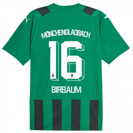 Kandiny Uomo Maglia Anne Birbaum #16 Nero Verde Kit Gara Away 2023/24 Maglietta