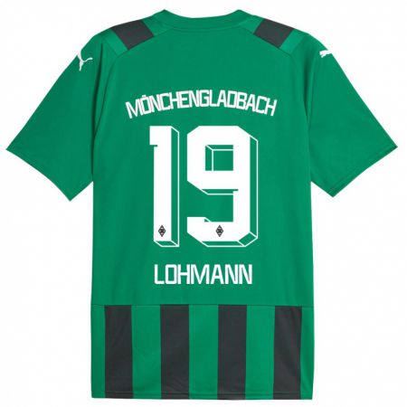 Kandiny Uomo Maglia Mona Lohmann #19 Nero Verde Kit Gara Away 2023/24 Maglietta