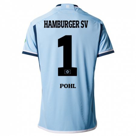 Kandiny Uomo Maglia Christina Pohl #1 Blu Kit Gara Away 2023/24 Maglietta