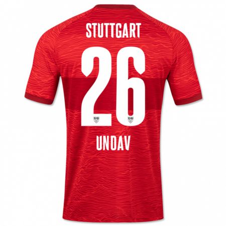 Kandiny Uomo Maglia Deniz Undav #26 Rosso Kit Gara Away 2023/24 Maglietta