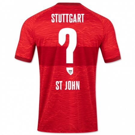 Kandiny Herren Rawley St. John #0 Rot Auswärtstrikot Trikot 2023/24 T-Shirt Österreich