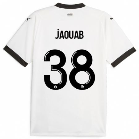 Kandiny Uomo Maglia Mohamed Jaouab #38 Bianco Kit Gara Away 2023/24 Maglietta