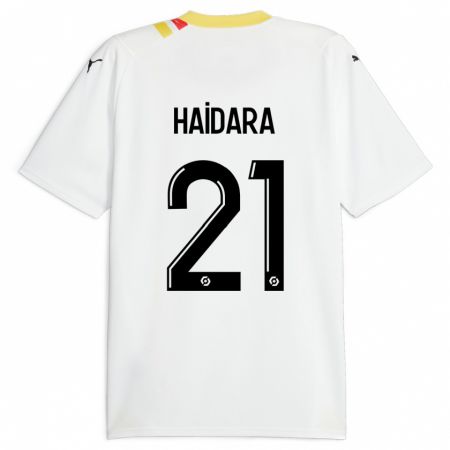 Kandiny Uomo Maglia Massadio Haidara #21 Nero Kit Gara Away 2023/24 Maglietta