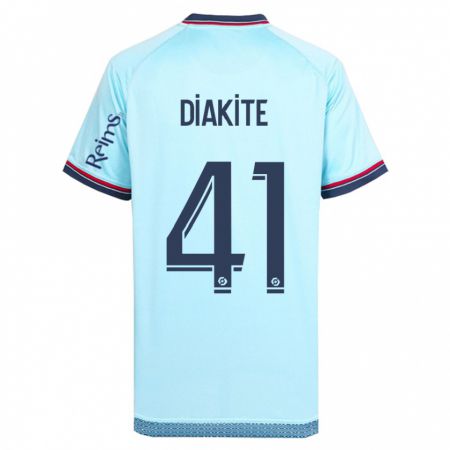 Kandiny Uomo Maglia Ibrahim Diakité #41 Cielo Blu Kit Gara Away 2023/24 Maglietta