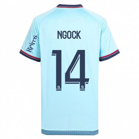 Kandiny Uomo Maglia Monique Ngock #14 Cielo Blu Kit Gara Away 2023/24 Maglietta