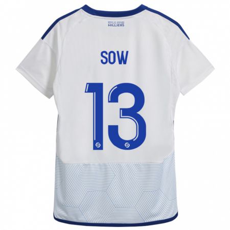 Kandiny Herren Saïdou Sow #13 Weiß Auswärtstrikot Trikot 2023/24 T-Shirt Österreich