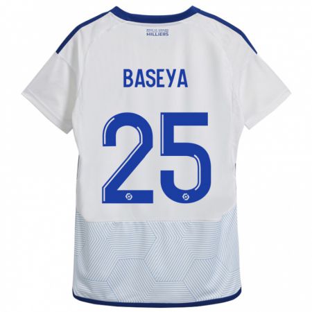 Kandiny Heren Steven Baseya #25 Wit Uitshirt Uittenue 2023/24 T-Shirt België