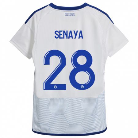 Kandiny Uomo Maglia Marvin Senaya #28 Bianco Kit Gara Away 2023/24 Maglietta