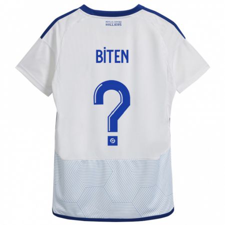 Kandiny Herren Clancy Valère Biten #0 Weiß Auswärtstrikot Trikot 2023/24 T-Shirt Österreich