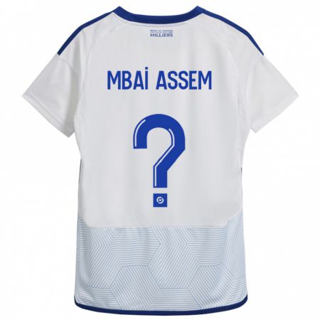 Kandiny Herren Chris Mbaï-Assem #0 Weiß Auswärtstrikot Trikot 2023/24 T-Shirt Österreich