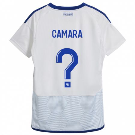 Kandiny Uomo Maglia Alseny Camara #0 Bianco Kit Gara Away 2023/24 Maglietta