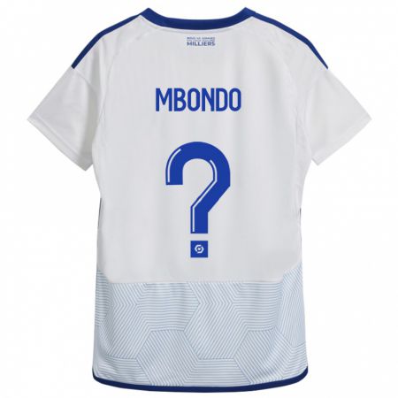 Kandiny Uomo Maglia Fredy André Mbondo #0 Bianco Kit Gara Away 2023/24 Maglietta