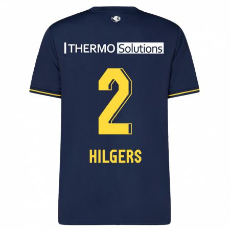 Kandiny Herren Mees Hilgers #2 Marine Auswärtstrikot Trikot 2023/24 T-Shirt Österreich