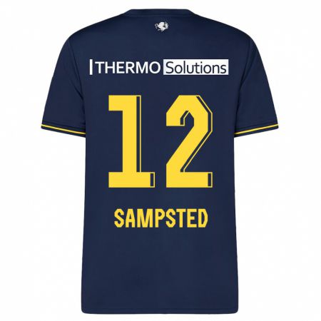 Kandiny Hombre Camiseta Alfons Sampsted #12 Armada 2ª Equipación 2023/24 La Camisa