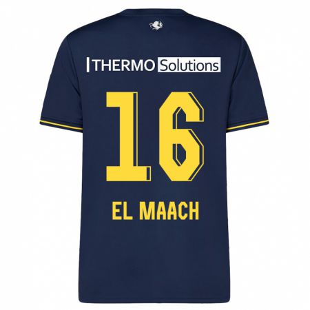 Kandiny Uomo Maglia Issam El Maach #16 Marina Militare Kit Gara Away 2023/24 Maglietta