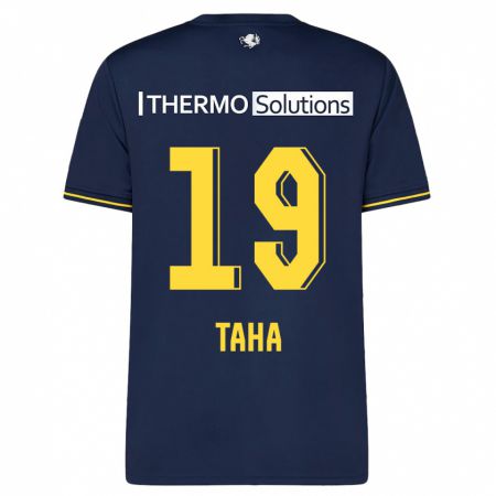 Kandiny Hombre Camiseta Younes Taha #19 Armada 2ª Equipación 2023/24 La Camisa