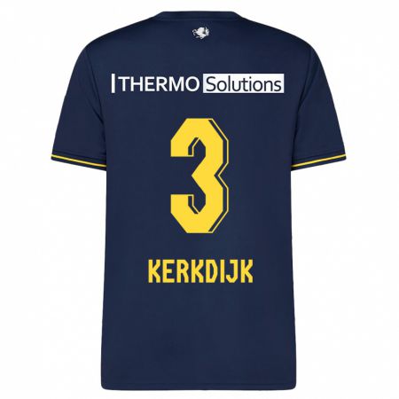 Kandiny Uomo Maglia Danique Kerkdijk #3 Marina Militare Kit Gara Away 2023/24 Maglietta