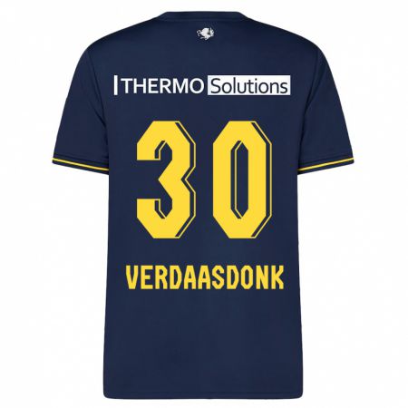 Kandiny Herren Suus Verdaasdonk #30 Marine Auswärtstrikot Trikot 2023/24 T-Shirt Österreich