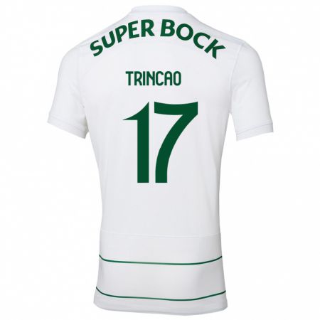 Kandiny Uomo Maglia Trincão #17 Bianco Kit Gara Away 2023/24 Maglietta