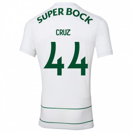 Kandiny Uomo Maglia Marco Cruz #44 Bianco Kit Gara Away 2023/24 Maglietta