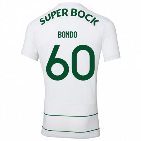 Kandiny Hombre Camiseta Pedro Bondo #60 Blanco 2ª Equipación 2023/24 La Camisa