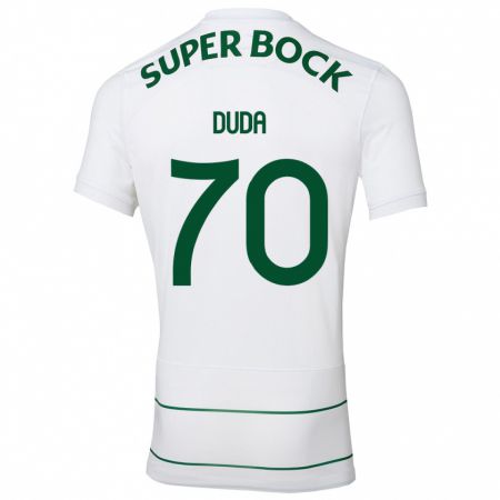 Kandiny Hombre Camiseta Dudá #70 Blanco 2ª Equipación 2023/24 La Camisa