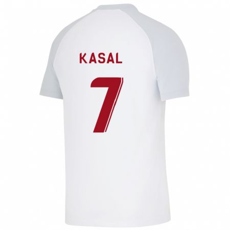 Kandiny Hombre Camiseta Yasin Kasal #7 Blanco 2ª Equipación 2023/24 La Camisa