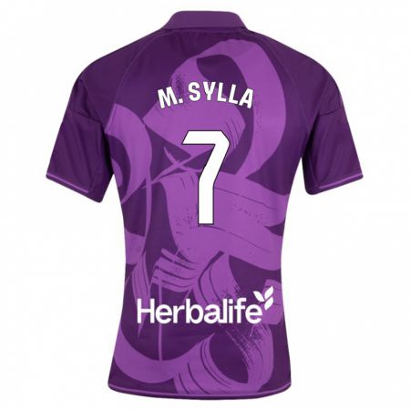 Kandiny Uomo Maglia Mamadou Sylla #7 Viola Kit Gara Away 2023/24 Maglietta