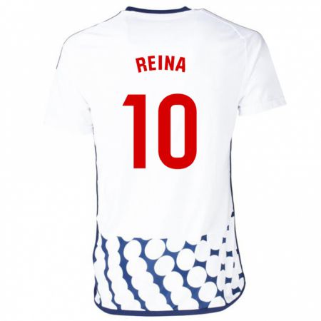 Kandiny Uomo Maglia Alberto Reina #10 Bianco Kit Gara Away 2023/24 Maglietta