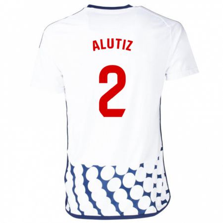 Kandiny Uomo Maglia Hodei Alutiz #2 Bianco Kit Gara Away 2023/24 Maglietta