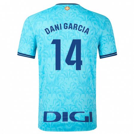 Kandiny Uomo Maglia Dani García #14 Cielo Blu Kit Gara Away 2023/24 Maglietta