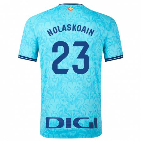 Kandiny Uomo Maglia Peru Nolaskoain #23 Cielo Blu Kit Gara Away 2023/24 Maglietta