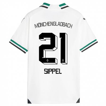 Kandiny Donna Maglia Tobias Sippel #21 Bianco Verde Kit Gara Home 2023/24 Maglietta