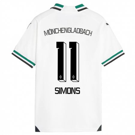 Kandiny Donna Maglia Kelly Simons #11 Bianco Verde Kit Gara Home 2023/24 Maglietta