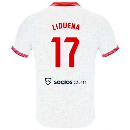 Kandiny Donna Maglia Daniel Lidueña #17 Bianco Kit Gara Home 2023/24 Maglietta