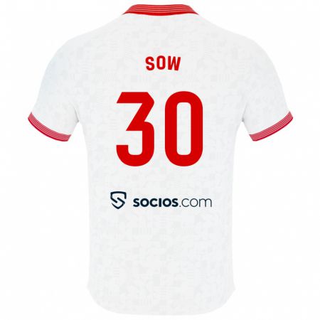 Kandiny Damen Ibrahima Sow #30 Weiß Heimtrikot Trikot 2023/24 T-Shirt Österreich