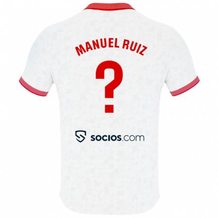 Kandiny Donna Maglia José Manuel Ruiz #0 Bianco Kit Gara Home 2023/24 Maglietta