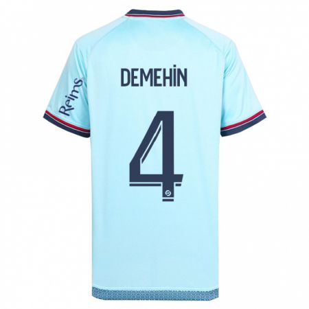 Kandiny Donna Maglia Blessing Demehin #4 Cielo Blu Kit Gara Away 2023/24 Maglietta