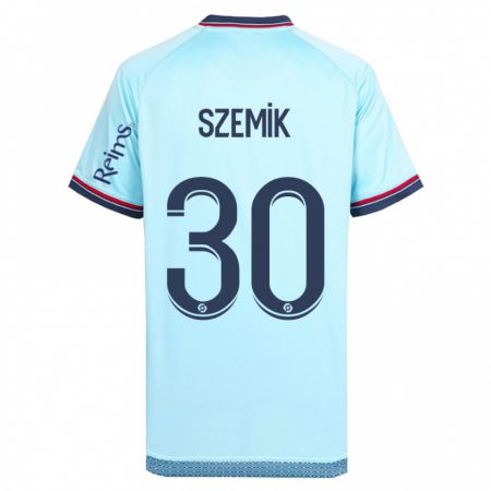 Kandiny Mujer Camiseta Kinga Szemik #30 Cielo Azul 2ª Equipación 2023/24 La Camisa