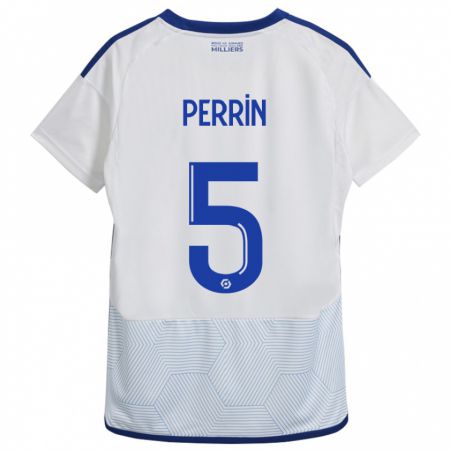 Kandiny Donna Maglia Lucas Perrin #5 Bianco Kit Gara Away 2023/24 Maglietta