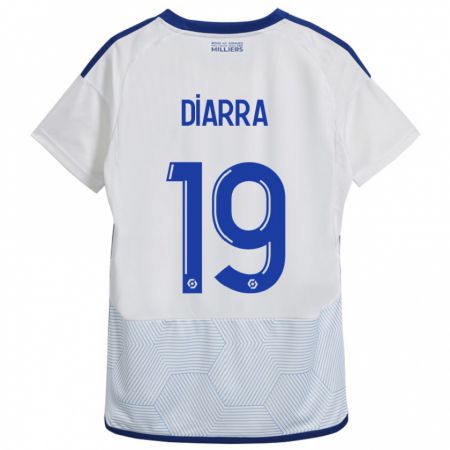 Kandiny Donna Maglia Habib Diarra #19 Bianco Kit Gara Away 2023/24 Maglietta