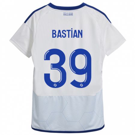 Kandiny Donna Maglia Maxime Bastian #39 Bianco Kit Gara Away 2023/24 Maglietta