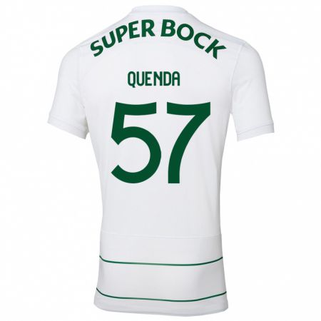 Kandiny Mujer Camiseta Geovany Quenda #57 Blanco 2ª Equipación 2023/24 La Camisa