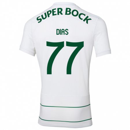 Kandiny Damen Lucas Dias #77 Weiß Auswärtstrikot Trikot 2023/24 T-Shirt Österreich