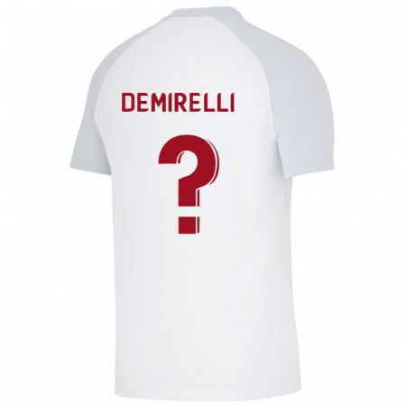 Kandiny Donna Maglia Ahmet Demirelli #0 Bianco Kit Gara Away 2023/24 Maglietta