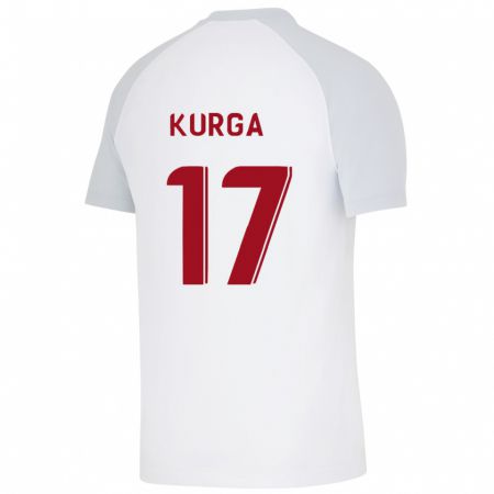 Kandiny Donna Maglia Handan Kurğa #17 Bianco Kit Gara Away 2023/24 Maglietta