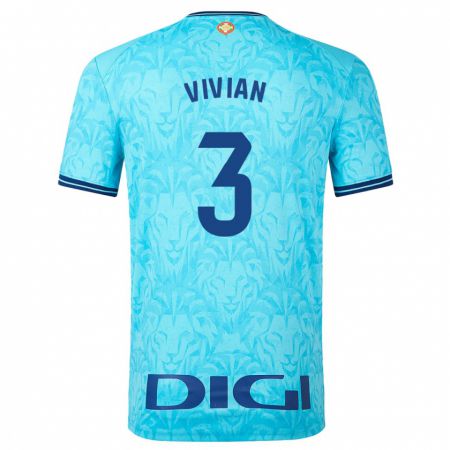 Kandiny Donna Maglia Dani Vivian #3 Cielo Blu Kit Gara Away 2023/24 Maglietta