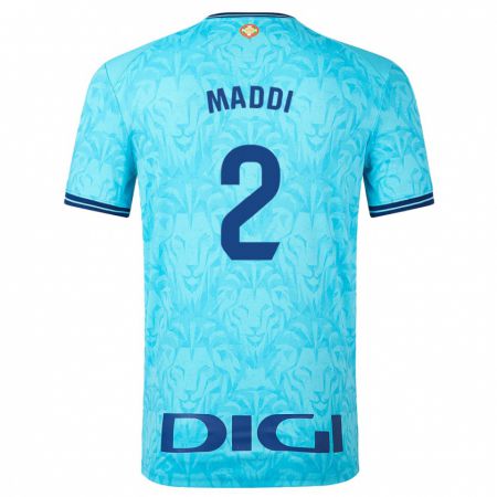 Kandiny Donna Maglia Maddi Torre Larrañaga #2 Cielo Blu Kit Gara Away 2023/24 Maglietta