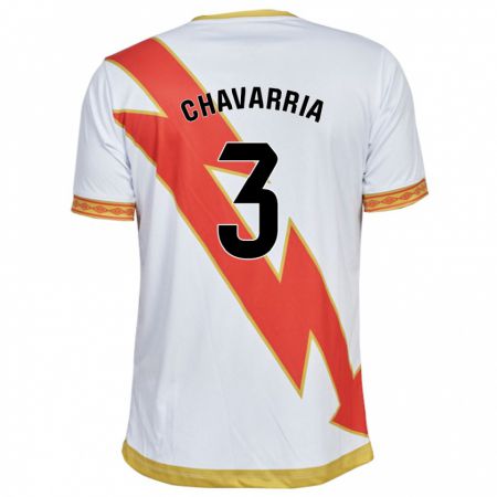 Kandiny Niño Camiseta Pep Chavarría #3 Blanco 1ª Equipación 2023/24 La Camisa