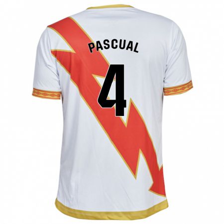 Kandiny Niño Camiseta Martín Pascual #4 Blanco 1ª Equipación 2023/24 La Camisa